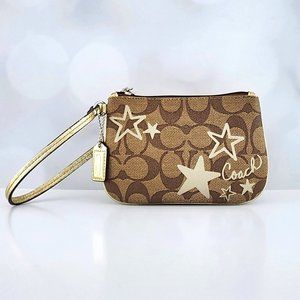 Coach Wristlet  Heritage Signature Star Collection
